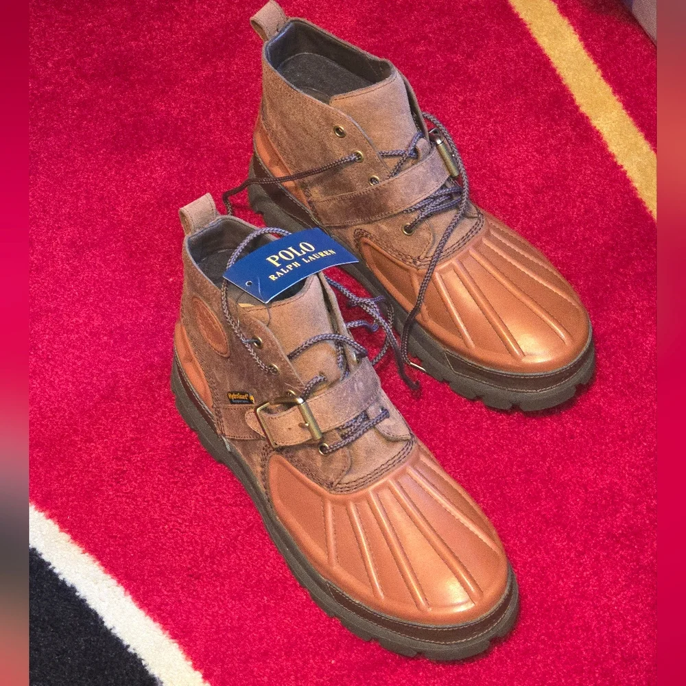 Polo Ralph Lauren Men's Oslo Low Waterproof Leather & Suede Boot